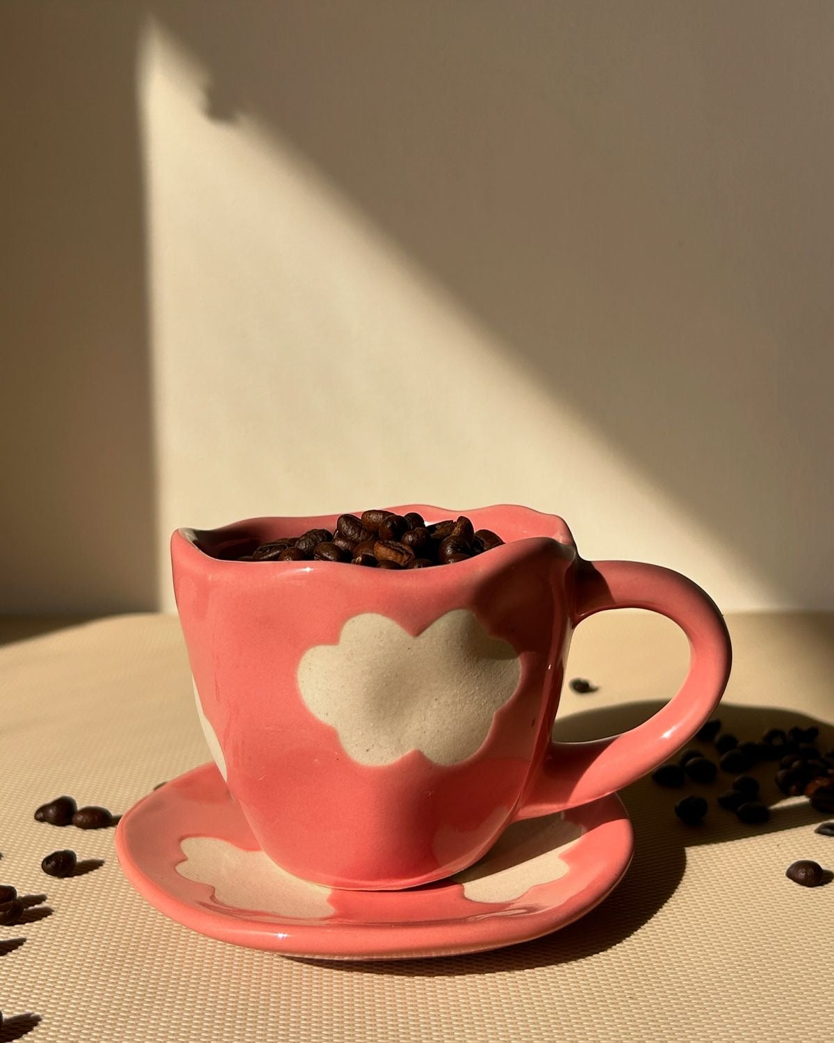 Cloud Sip Mug and Saucer