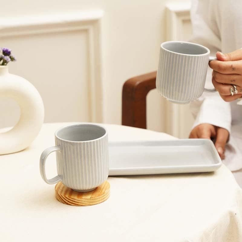 Warm vibes mug combo with tray