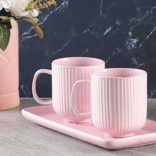 Warm vibes mug combo with tray