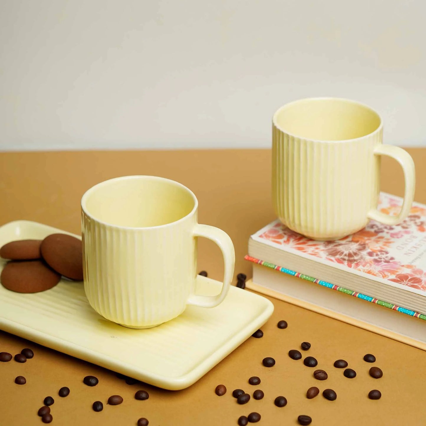 Warm vibes mug combo with tray