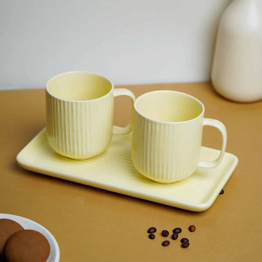Warm vibes mug combo with tray