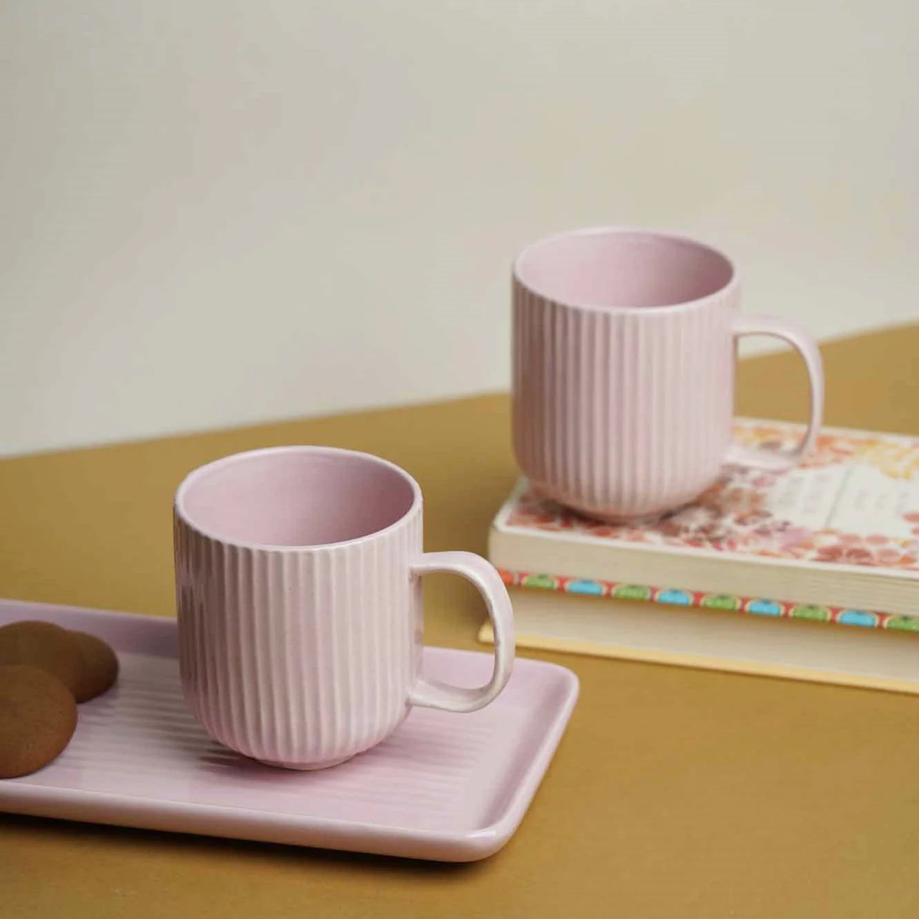 Warm vibes mug combo with tray