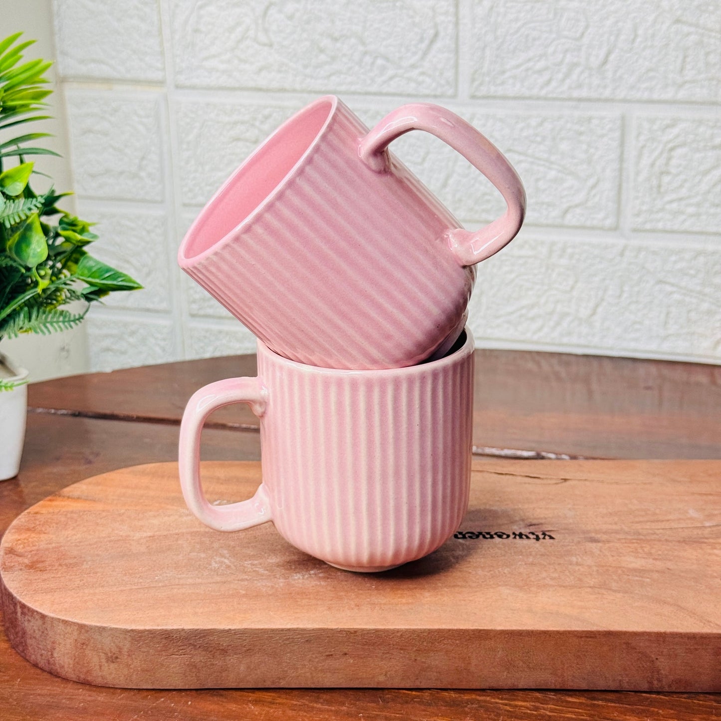 Warm vibes mug combo with tray
