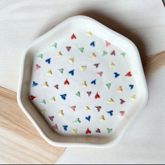 Rainbow Heart Snack Plate