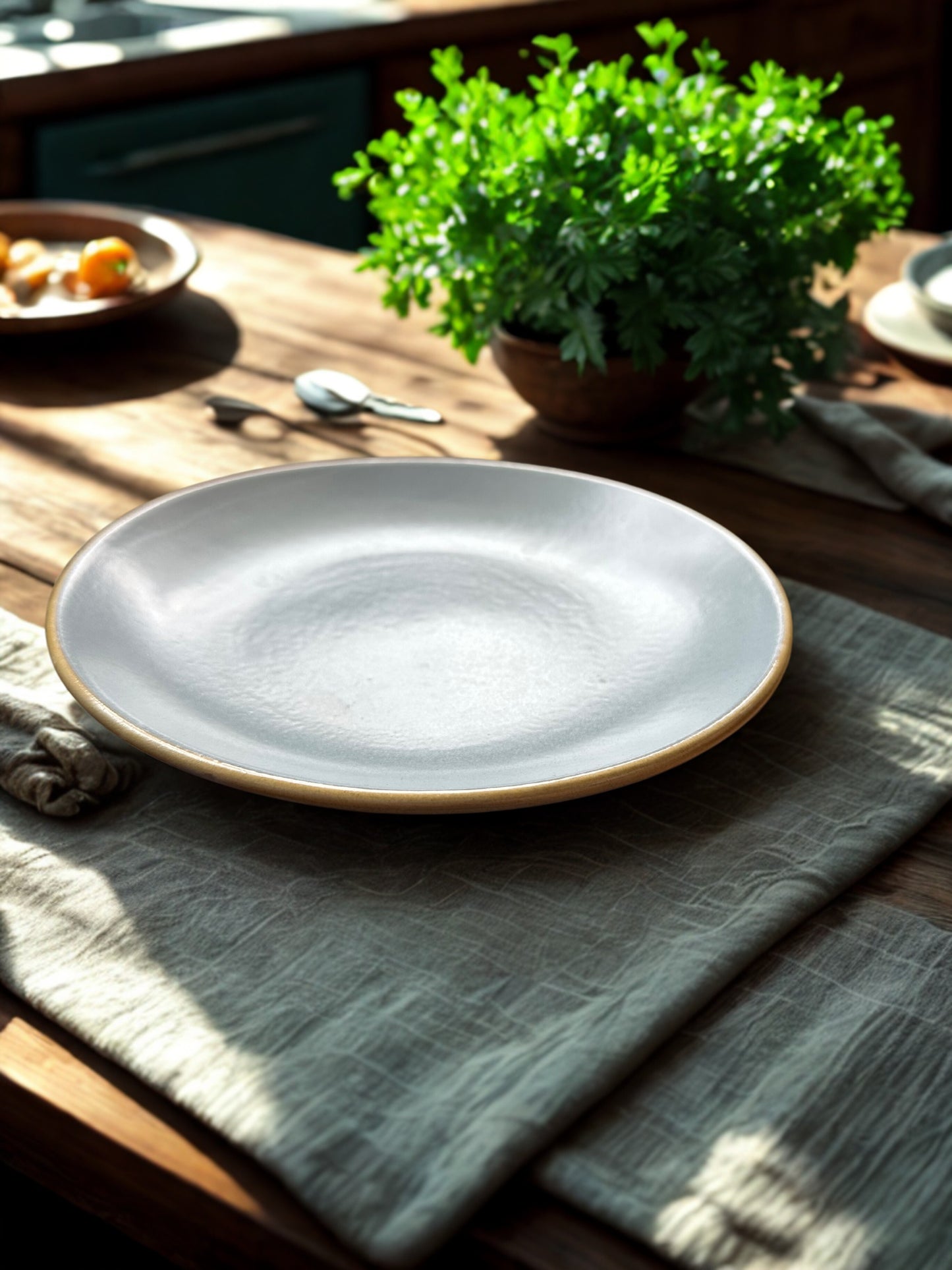 Grey Stone Plate