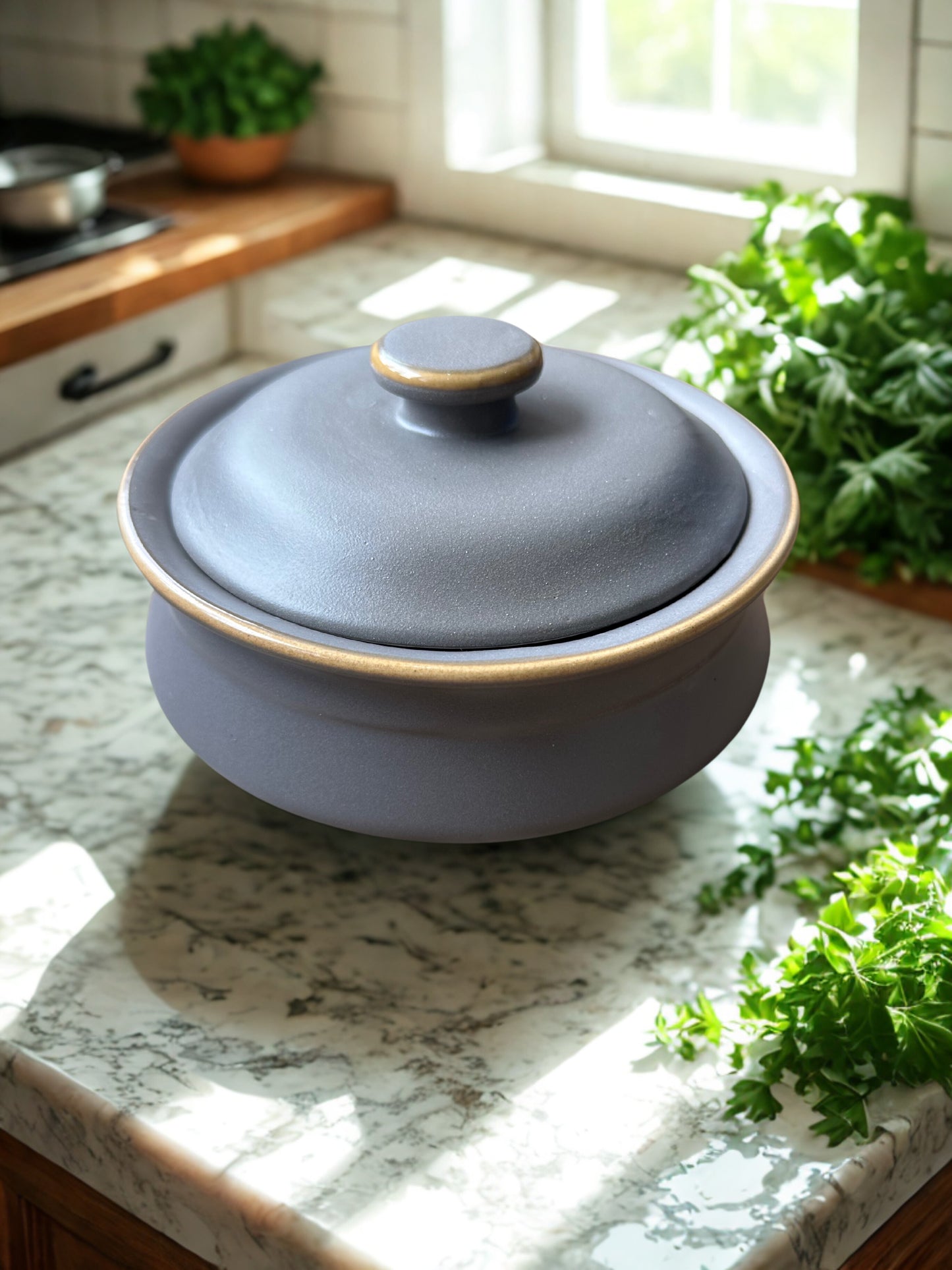 Grey Clay Pot