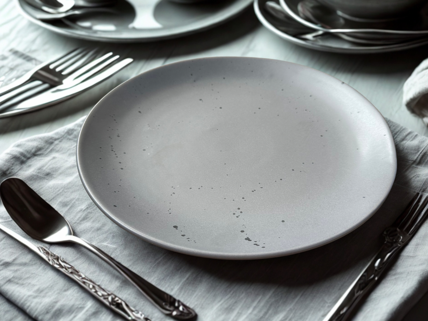Charcoal Stone Plate
